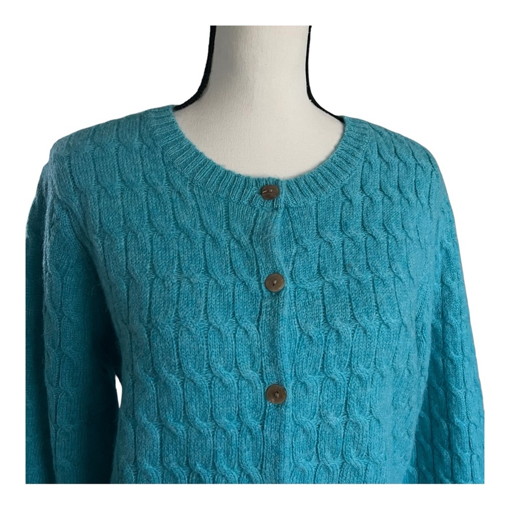 Vintage Appleseed 100% Wool Sweater Cardigan. Size M